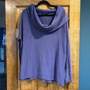 Prana Women's Cowl Neck Sweater in Purple